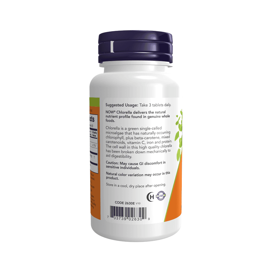 Clorela 1000mg 60 Comprimidos Now Foods