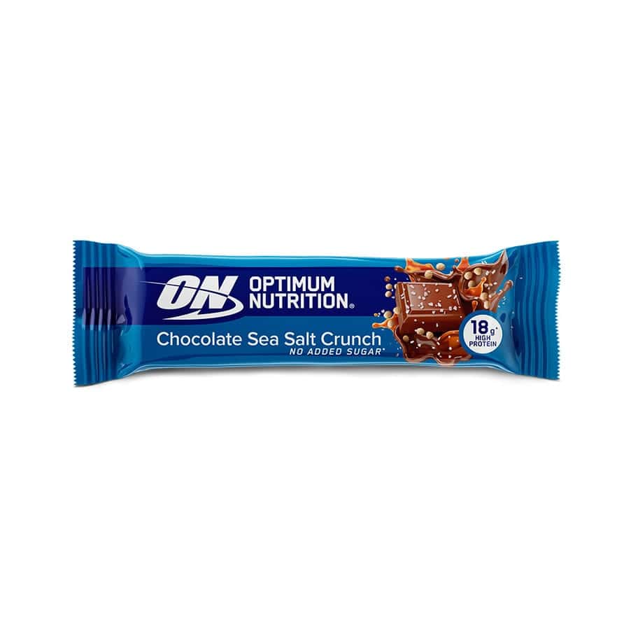 Barra de Proteína Crocante de Chocolate e Sal Marinho