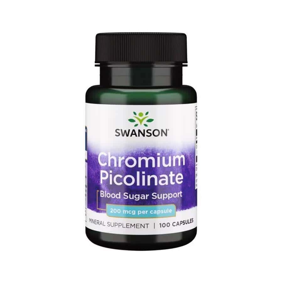 Picolinato De Crómio 200 Mcg 100 Cápsulas Swanson
