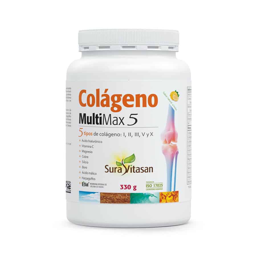Colagénio MultiMax 5 Sura Vitasan em pó para suporte das articulações, pele e músculos