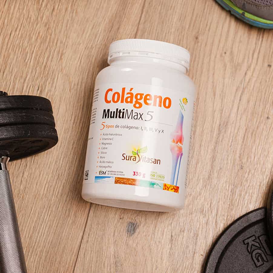 MultiMax 5 Sura Vitasan Colágeno en polvo para el cuidado de las articulaciones, la piel y los músculos.