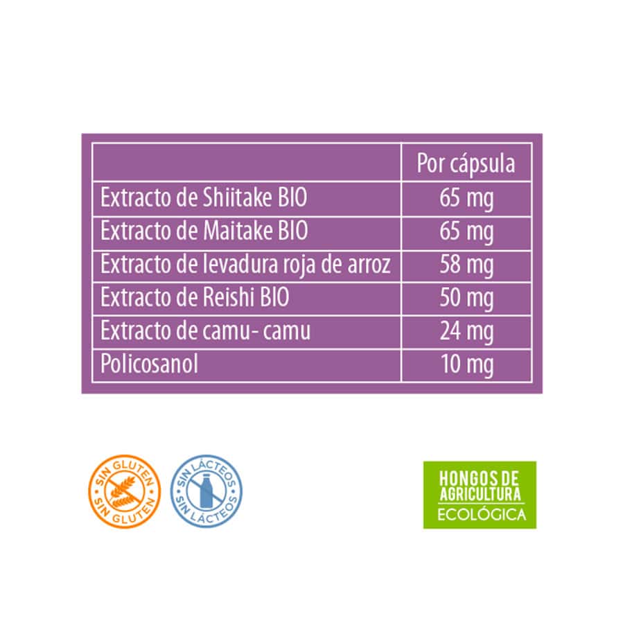 Frasco do Reishi Colesterol Neo com 30 cápsulas da NeoVital Health, suplemento natural para equilíbrio dos níveis de colesterol.