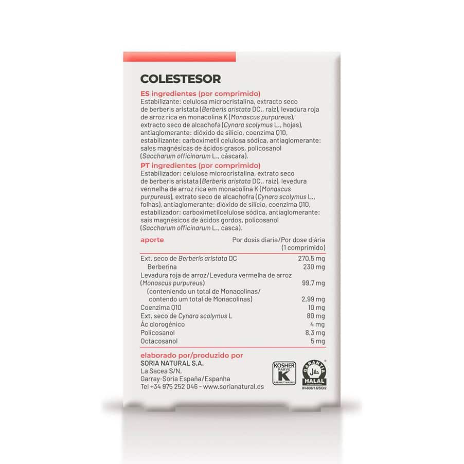 Colestesor 30 Comprimidos Soria Natural