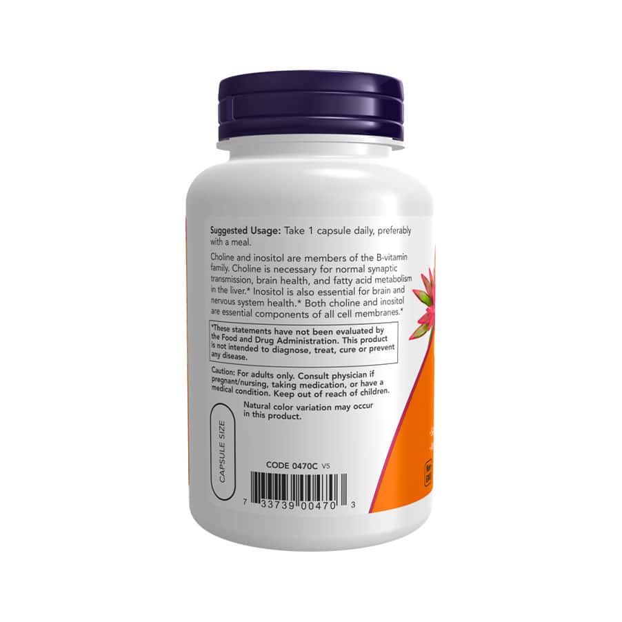 Colina e Inositol 100 Cápsulas Now Foods