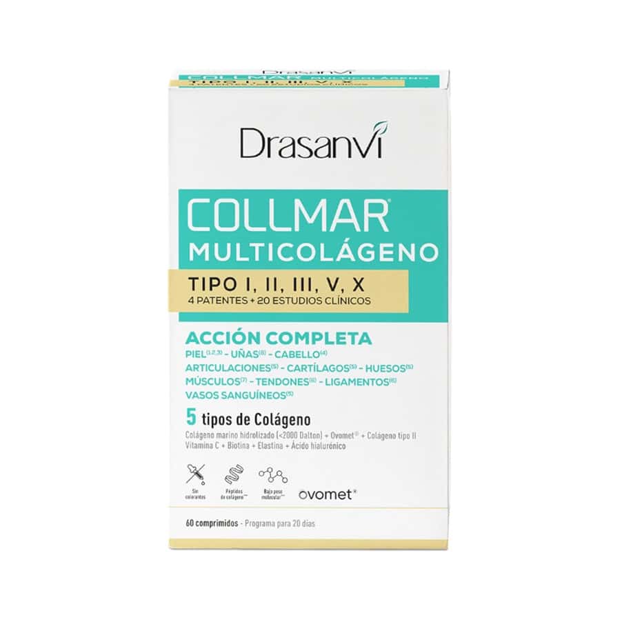 Collmar multicolagenio tipos I II III V X 60 comprimidos Drasanvi