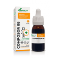 Composor 08 Echinacea Complex de Soria Natural, frasco de 50 ml, un suplemento natural para el apoyo del sistema inmunológico.
