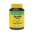 Frasco da Coenzima Q10 100mg com 30 cápsulas da Good Care, suplemento antioxidante para energia celular e saúde cardiovascular.