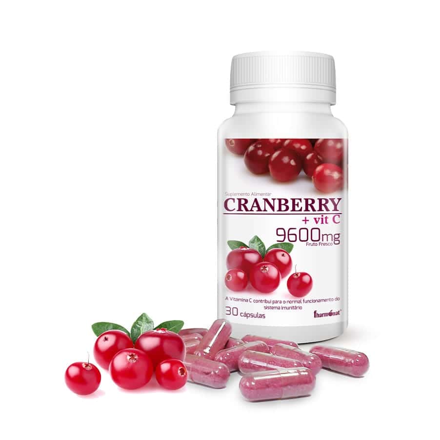 Cranberry + Vitamina C 30 cápsulas Fharmonat