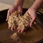 Fresh Green Rice Mochi Cleanser 120g da Arencia em embalagem verde, gel de limpeza facial com arroz verde.