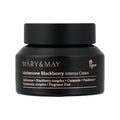 Crema facial intensiva de mora con idebenona Mary & May 70 g, con un 63 % de complejo de mora, idebenona, ceramidas y pantenol para hidratar y reafirmar la piel.