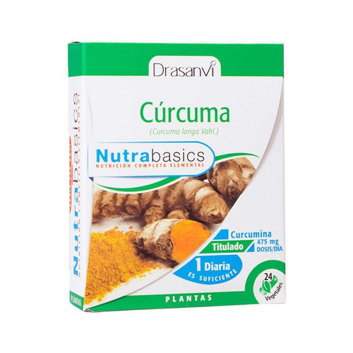 Cúrcuma 24 cápsulas Nutrabasics Drasanvi