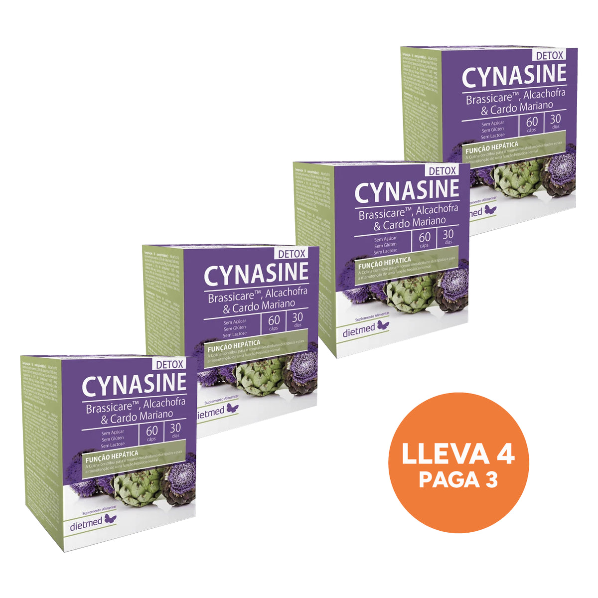 Cynasine Detox 60 Cápsulas Dietmed Leve 4 Pague 3 para complementar a tua rotina de bem-estar diário.