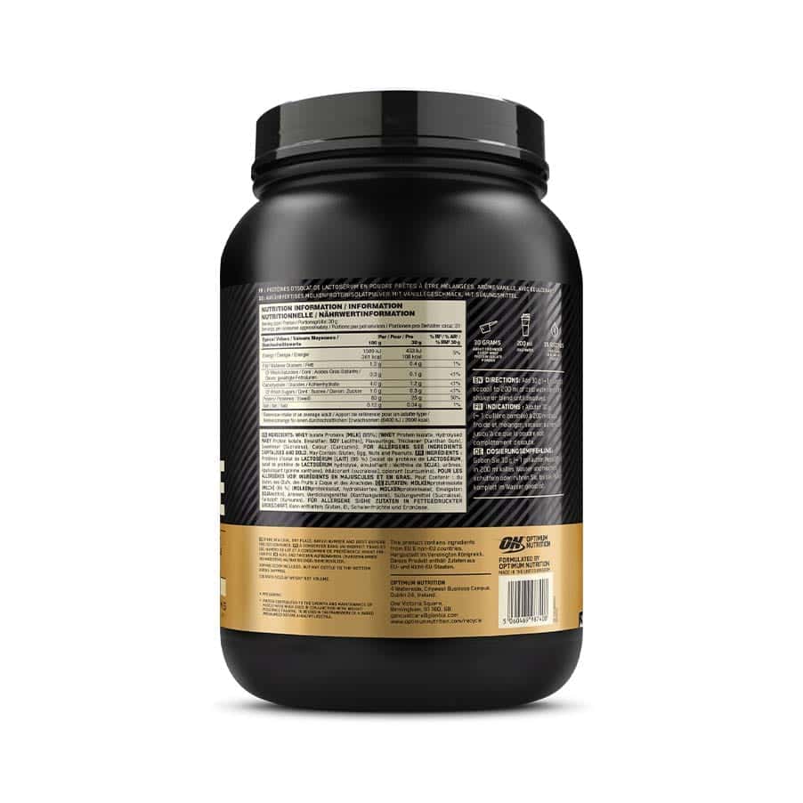 Gold Standard 100% Isolate Baunilha 930gr Optimum Nutrition