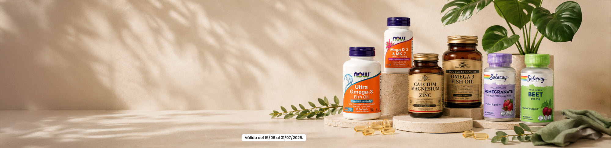 Banner promocional com 10% de desconto em toda a loja usando o cupão SAVE10, válido de 15/06 a 31/07/2026.