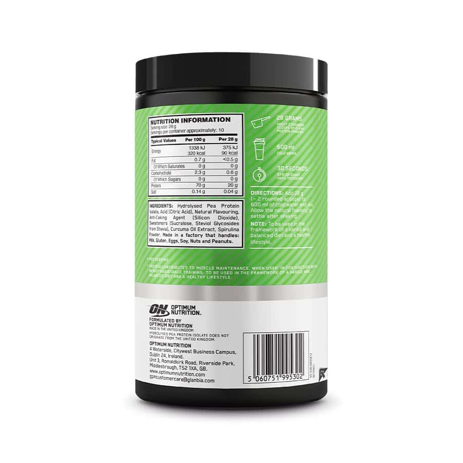 Clear Protein Isolate 100% Vegetal Lima Limão 280gr Optimum Nutrition