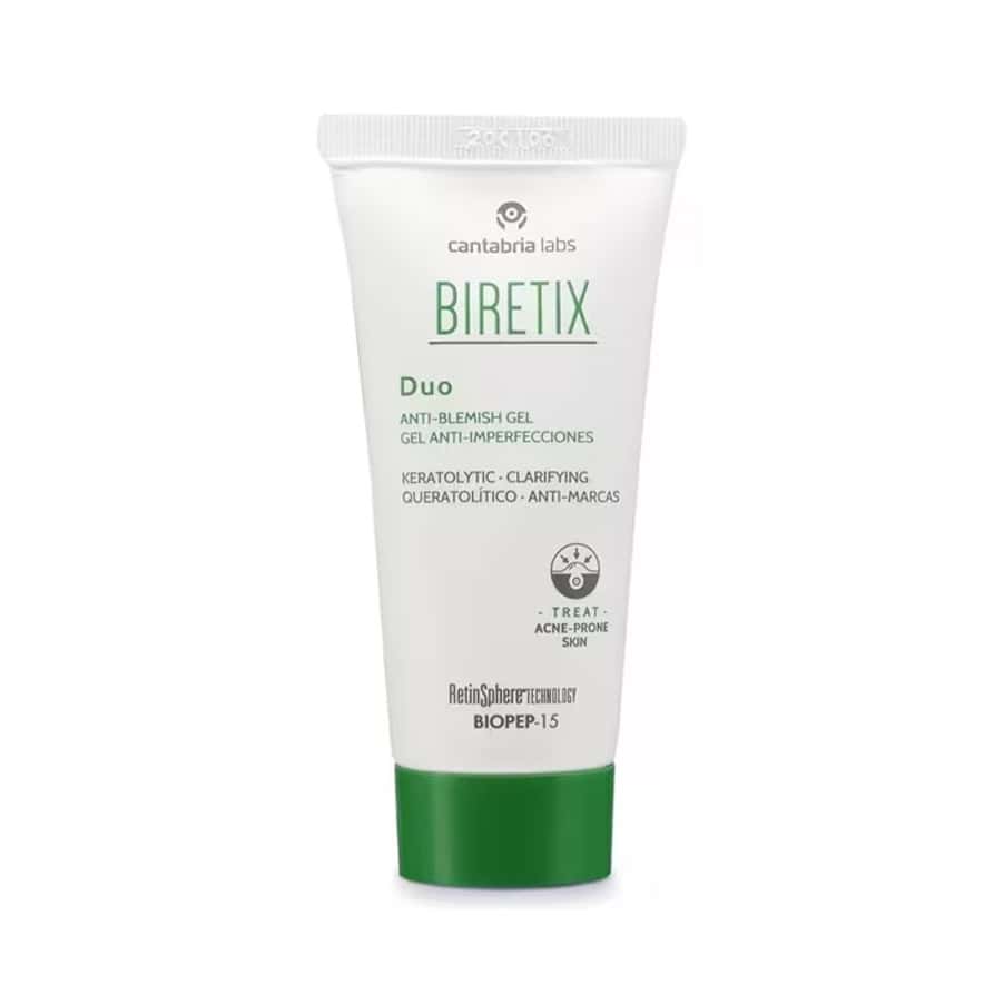 Biretix Duo gel anti-imperfeições 30ml Cantabria Labs para pele oleosa e acneica