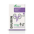 Frasco de C-10 Diurin con 30 cápsulas de Soria Natural, un suplemento natural para el apoyo renal y la eliminación de líquidos.