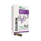 Frasco de C-10 Diurin con 30 cápsulas de Soria Natural, un suplemento natural para el apoyo renal y la eliminación de líquidos.