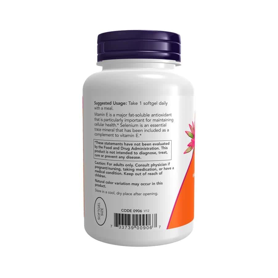 Vitamina E-400 50 Cápsulas Now Foods