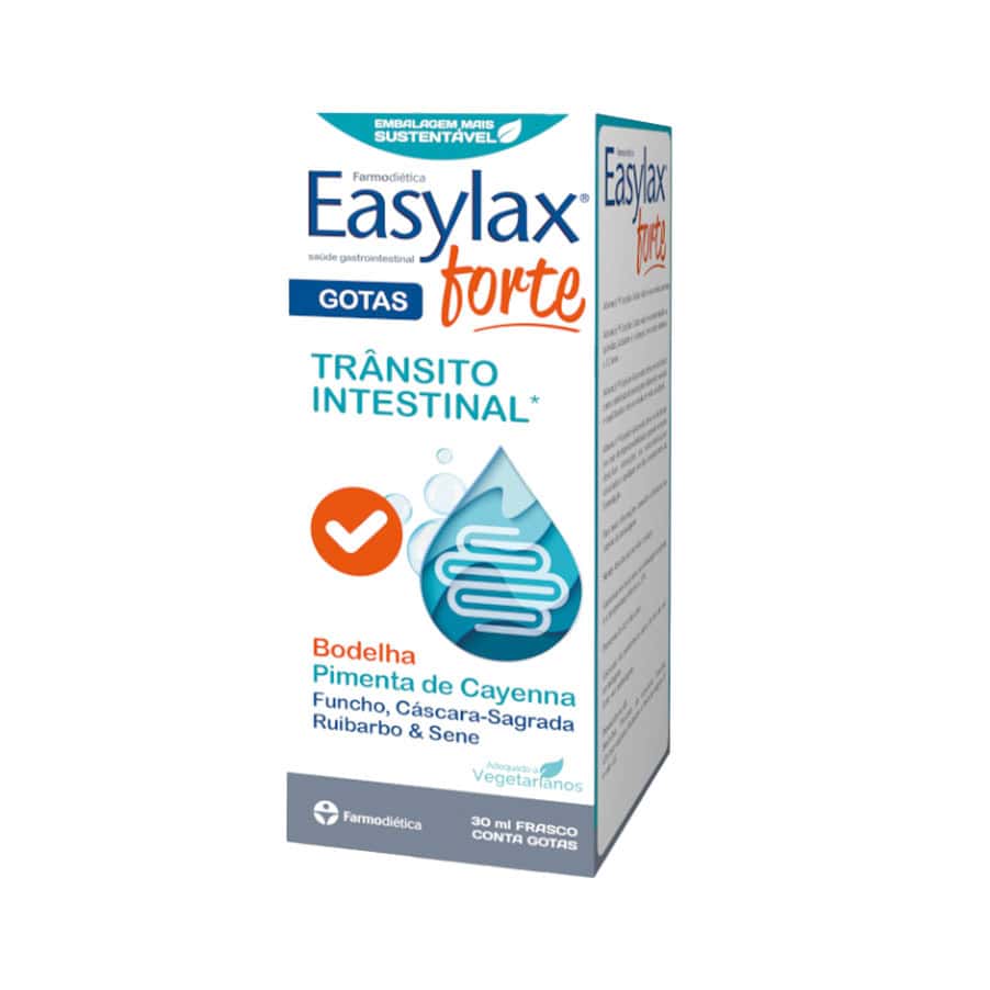 Easylax Forte Gotas, frasco de 30 ml de Farmodiética, una solución natural para el bienestar intestinal.