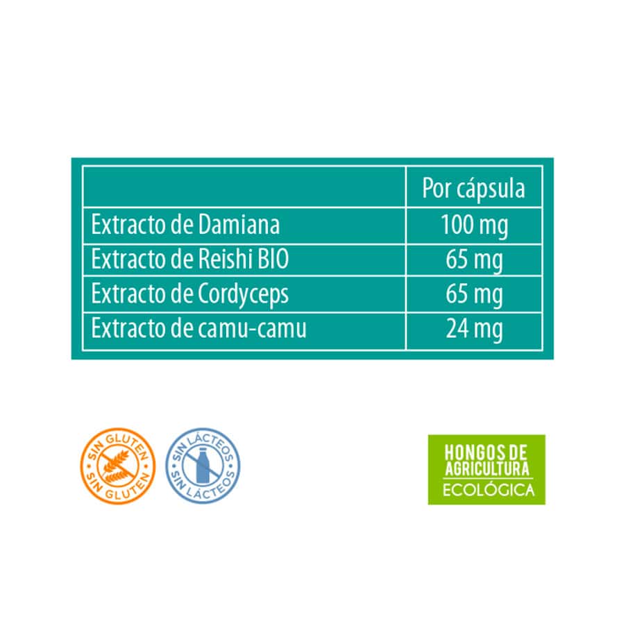 Frasco do Reishi Energy Neo com 30 cápsulas da NeoVital Health, suplemento natural para aumentar a energia e reduzir a fadiga.