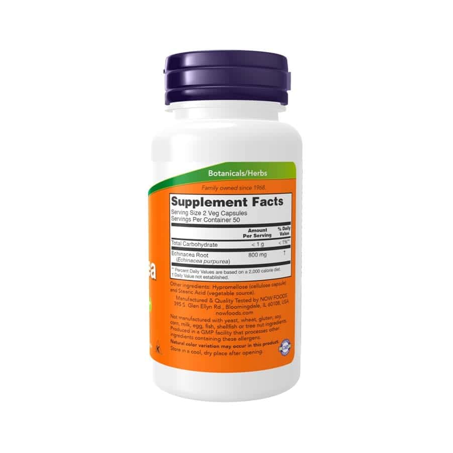 Equinácea 400mg 100 Cápsulas Now Foods