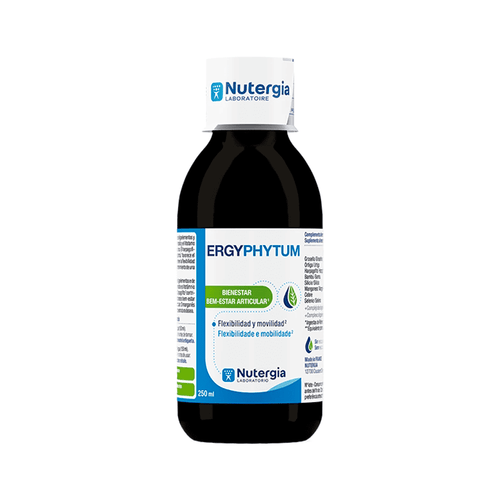 ErgyPhytum Nutrigia 250 ml – complemento líquido para el bienestar y la movilidad de las articulaciones.