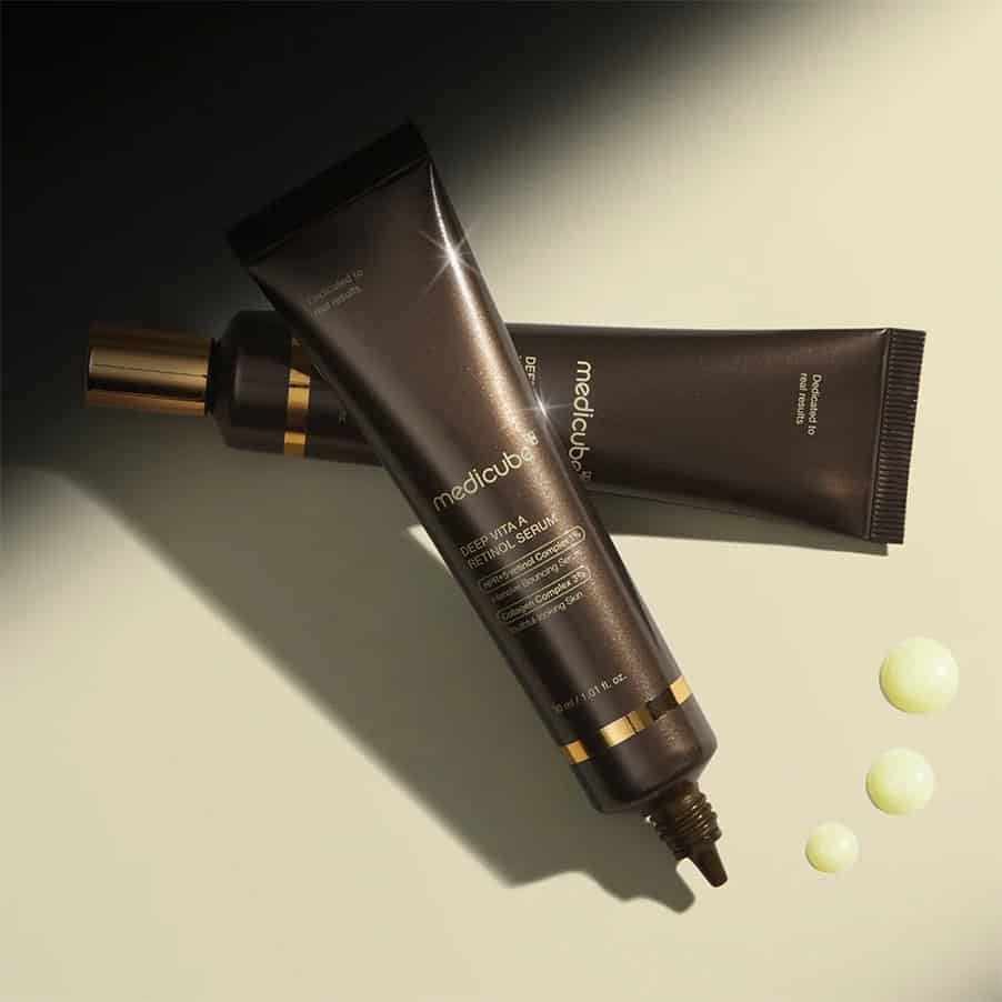 serum facial medicube deep vita a retinol em frasco de 30ml para reduzir rugas e melhorar a textura da pele