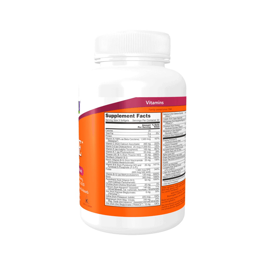 EVE Multivitaminas e Minerais 90 Cápsulas Now Foods