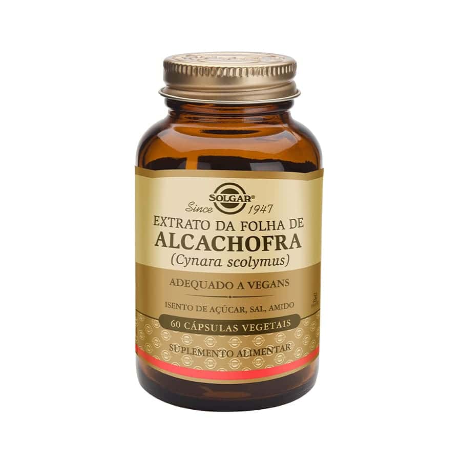 Extrato de Folha de Alcachofra 300 mg 60 Cápsulas Solgar