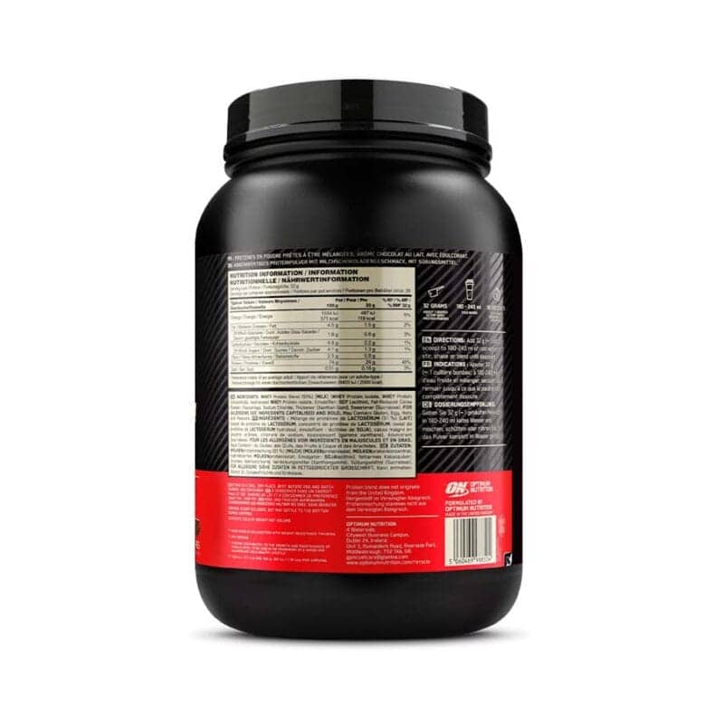 Gold Standard 100% Whey chocolate de leite 768g Optimum Nutrition proteína whey 
