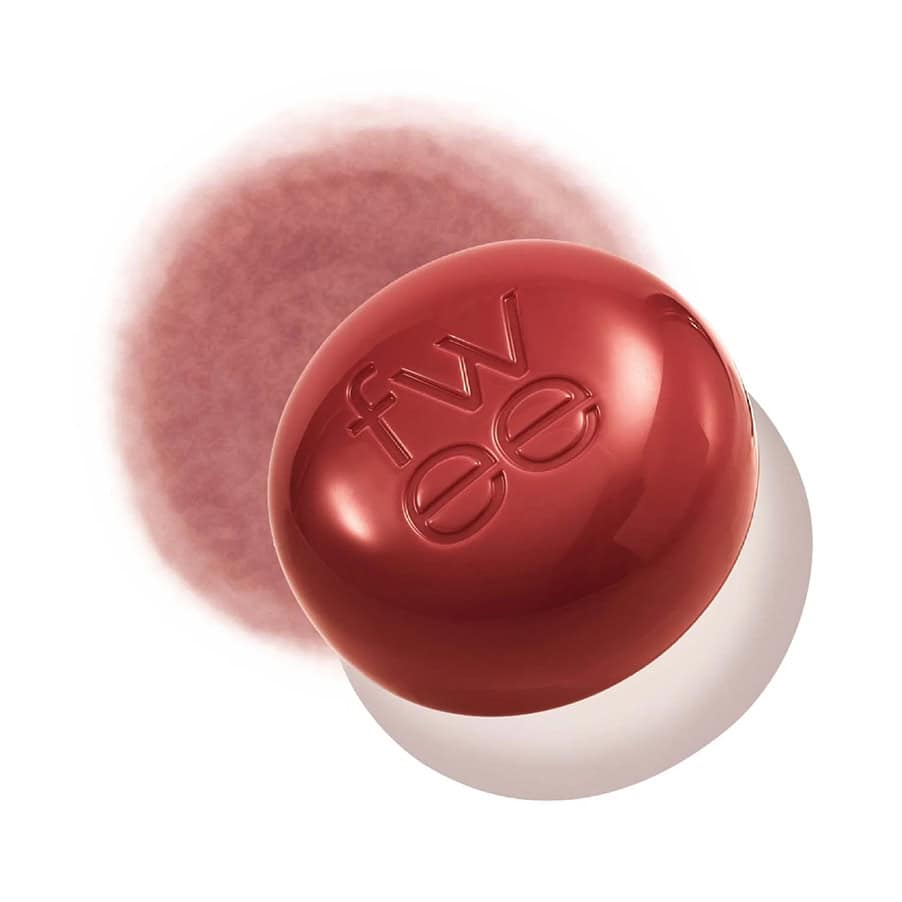 Lip & Cheek Blurry Pudding Pot Faded Fwee em boião de 5gr com textura cremosa para lábios e bochechas.
