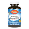 Maximum Omega 2000 60 cápsulas Carlson Labs suplemento de óleo de peixe concentrado com 2000 mg de ómega-3 por dose