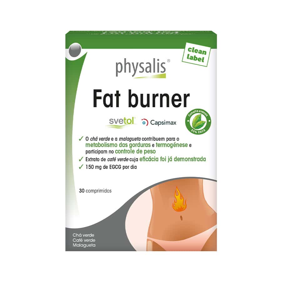 Fat burner 30 comprimidos Physalis suplemento para controlo de peso