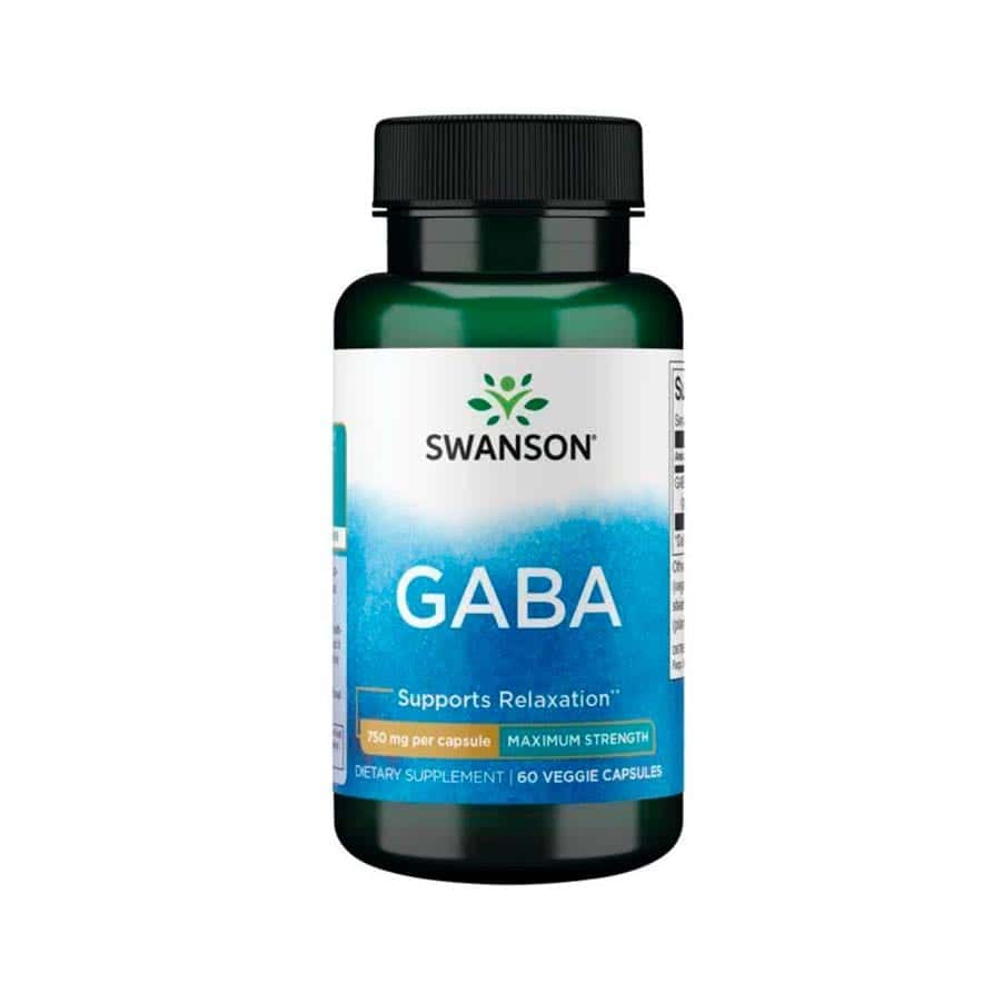 Gaba 750mg 60 Cápsulas Swanson