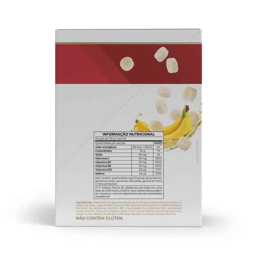 Endurance Caffeine Gel Banana 12 Saquetas Vitafor
