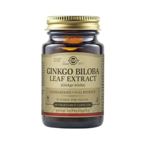 Extracto de hoja de Ginkgo Biloba 60 cápsulas Solgar