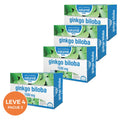 Ginkgo Biloba Forte 1500 mg 20 Ampolas Naturmil Leve 4 Pague 3, suplemento alimentar líquido com ginkgo biloba, ginseng e vitamina C.