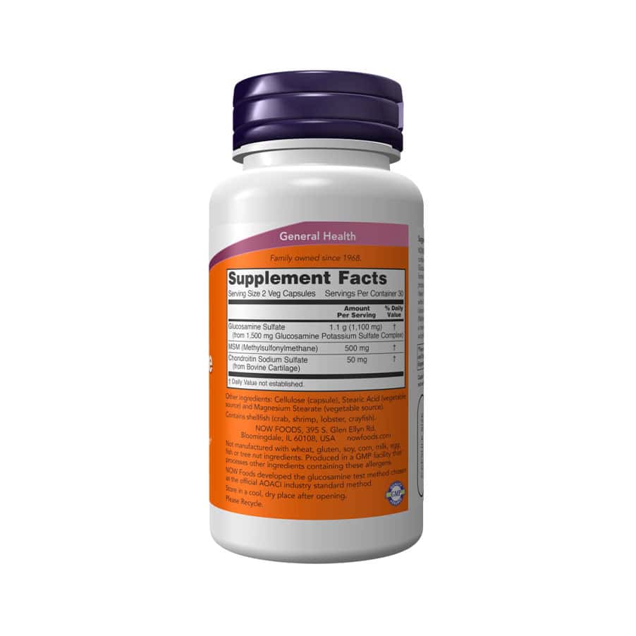 Glucosamina e Msm 60 Cápsulas Now