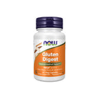 Gluten Digest Enzymes 60 Cápsulas Now Foods com enzimas digestivas para apoio à digestão de cereais com glúten.