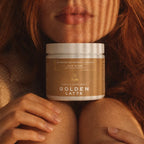 Golden Latte Auri Foods, preparado em pó com cúrcuma e especiarias, em embalagem de 200 g.