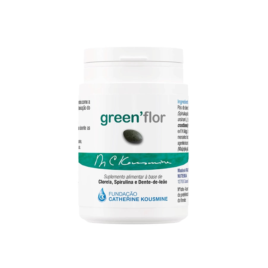 O GREEN'FLOR da Nutergia um suplemento alimentar que contém a alga verde chlorella que contribui para a eliminação das toxinas, em particular dos metais pesados, através do fígado e dos rins, órgãos de “desintoxicação”.