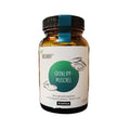 Suplemento de mejillón de labios verdes Bischoff, frasco con 90 cápsulas, una fuente natural de omega-3 y glicosaminoglicanos para la salud de las articulaciones.
