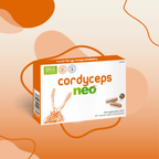 Frasco do Cordyceps Neo com 60 cápsulas da NeoVital Health, suplemento natural para energia, resistência e vitalidade.