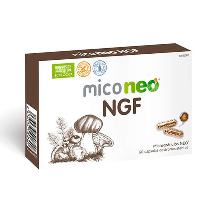 Frasco do Mico Neo HT com 60 cápsulas da NeoVital Health, suplemento com cogumelos medicinais para suporte cardiovascular e equilíbrio da pressão arterial.
