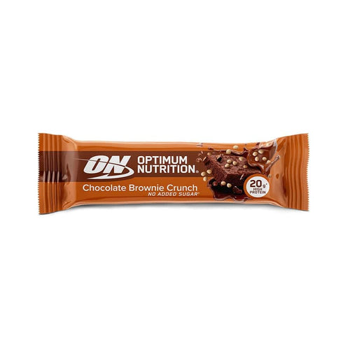Barrita proteica crujiente de brownie de chocolate