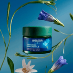 Creme de noite redensificante Weleda 40ml com genciana azul e edelweiss para regeneração da pele madura
