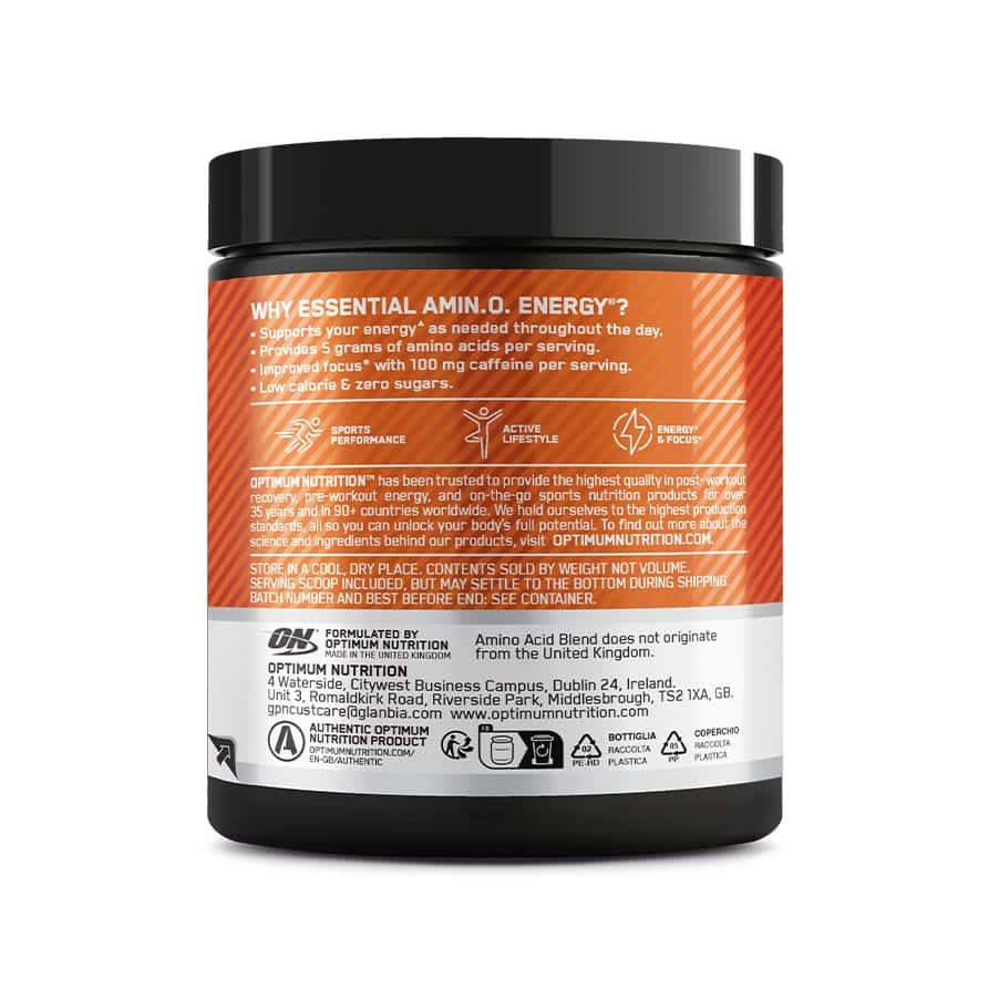 Essential Amino Energy Laranja 270gr Optimum Nutrition