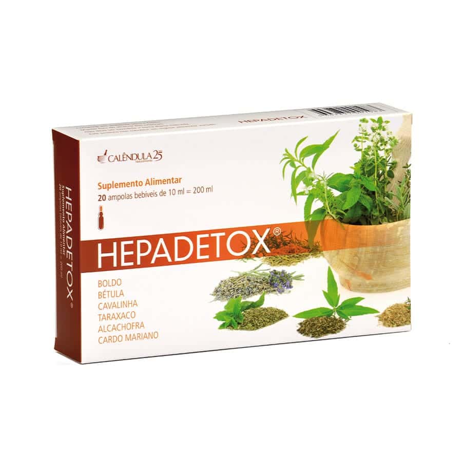 Hepadetox 20 Ampolas 10 ml Calêndula