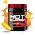 Hot Blood Hardcore da Scitec Nutrition em embalagem, suplemento pré-treino para nutrição desportiva